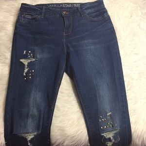 🎉Vanilla Star Distressed & Studded Jeans 9
